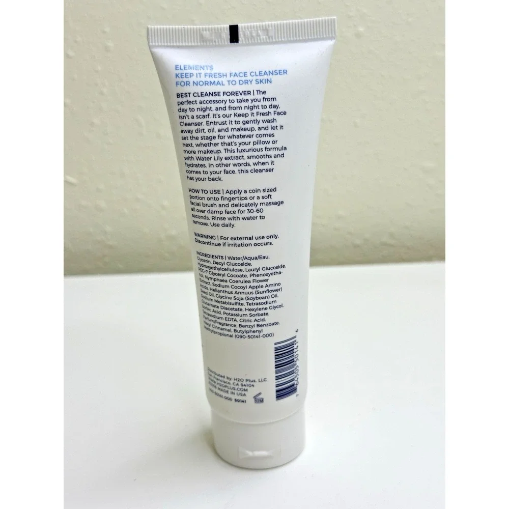 H2O+ Beauty Elements Ultimate Cleansing Hydration Normal to Dry 4 oz New
